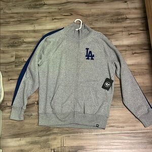 ‘47 LA Dodgers Gray Jacket with Blue Accents
